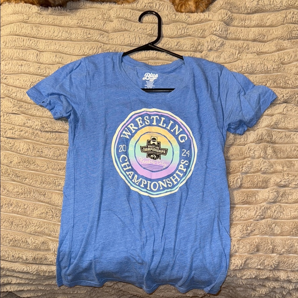 Blue 84 Blue Short Sleeve Tee with Turtle Design